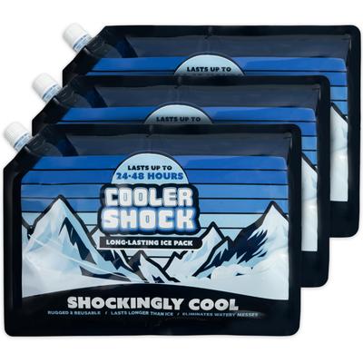 Cooler Shock Ice Packs Set of 3 Large Reusable Keeps Temperature At 7CSLSET -7.8℃