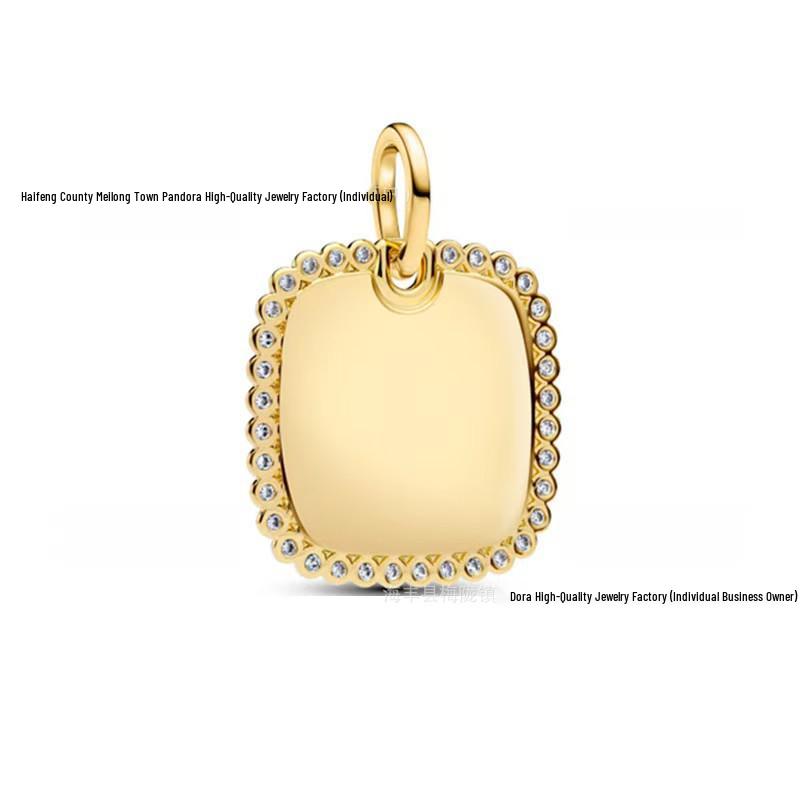 Pan's 925 Guardian Series Rose Medal Charm: Romantic Sun & Moon Coin DIY Accessory