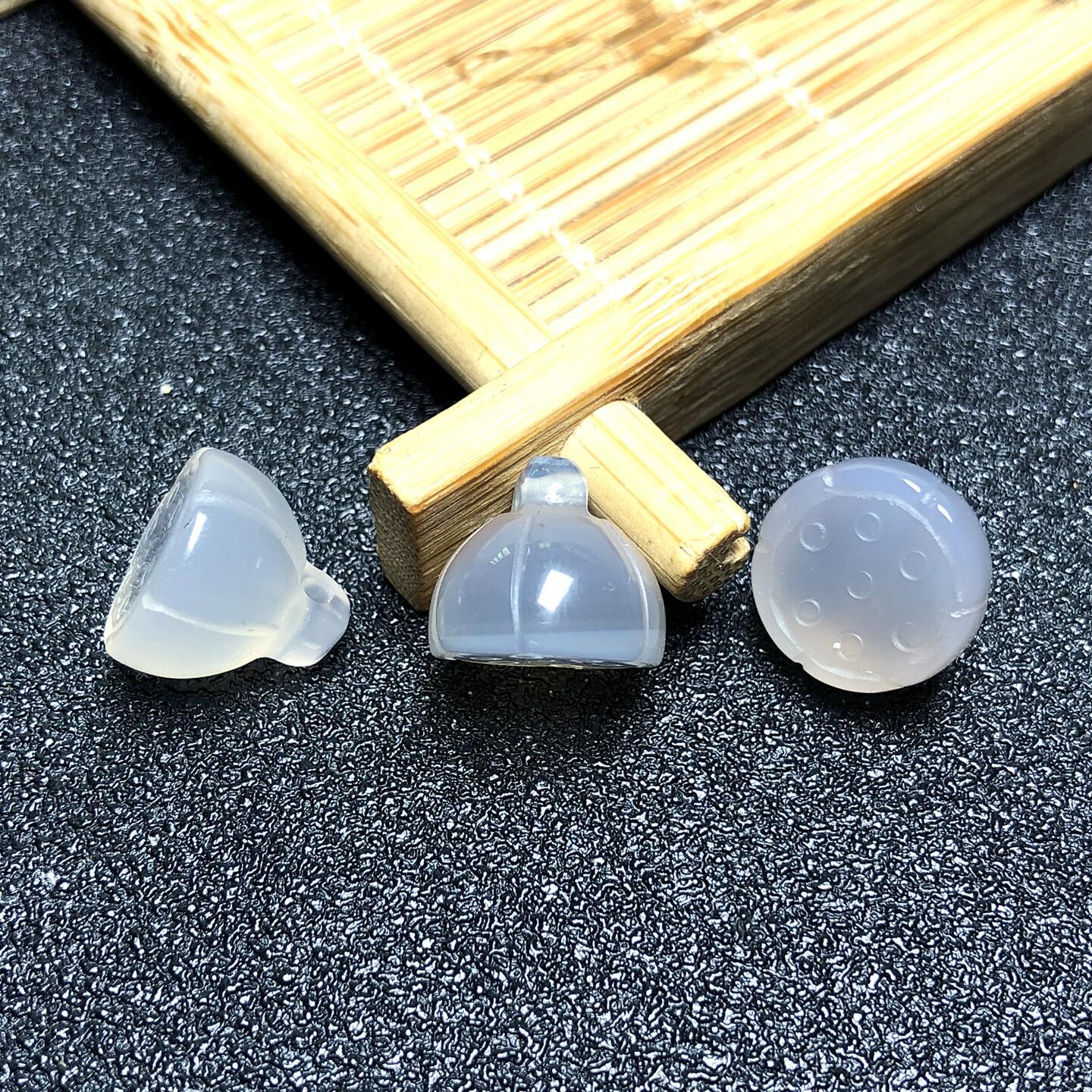 Smoky Purple Agate Lotus Pod Pendant with Chalcedony Jade Charm Bracelet/Necklace Accessories