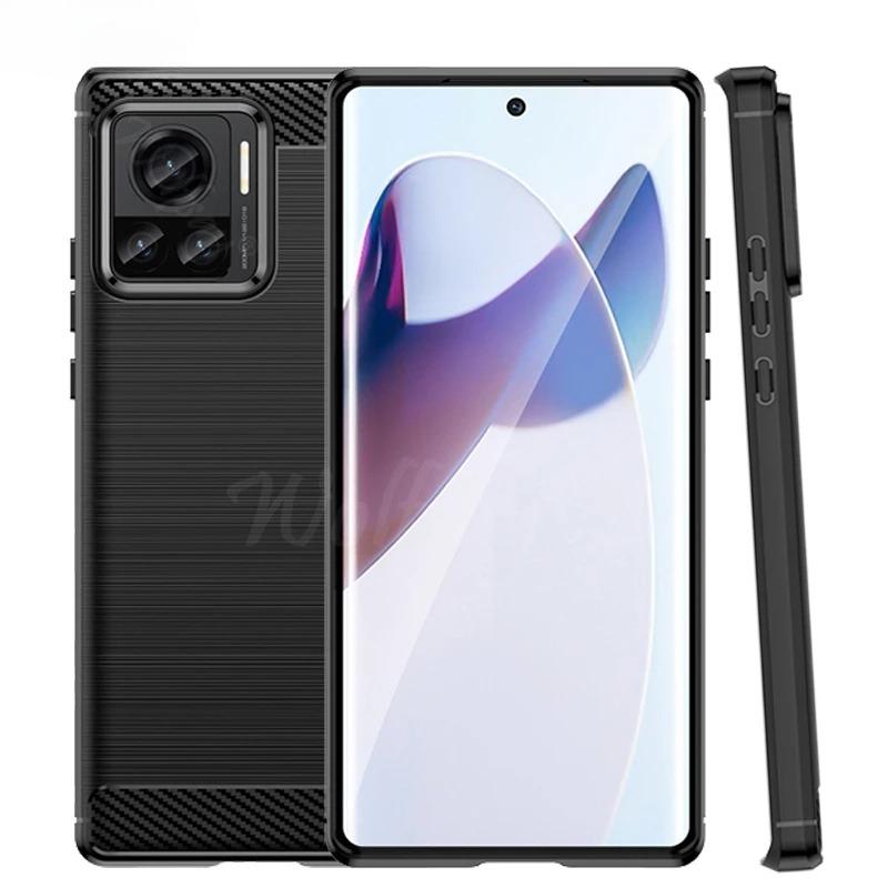 For Motorola Edge 30 Ultra Case Bumper Silicone Carbon Fiber Cover For Motorola Edge 30 Ultra Case For Moto Edge 30 Ultra Case