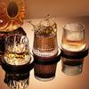 Drehbare Tumbler-Gläser, Rotierende Bier-Whiskey-Becher mit beschwertem Boden, 200ml Unzerbrechliche Bar-Gläser für Partygebrauch
