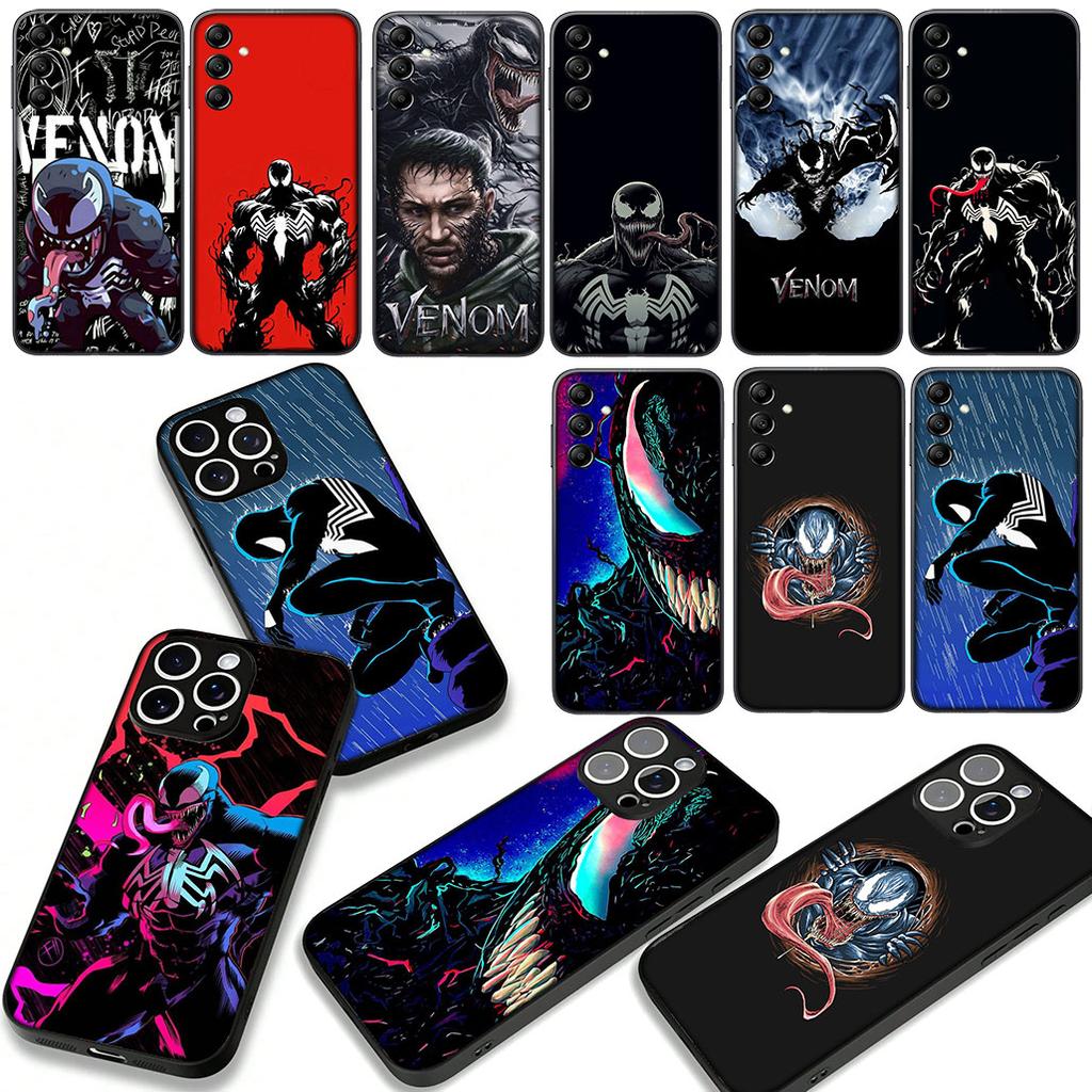 Comics Venom Marvel Cover Phone Case for Samsung Galaxy S25 S23 S22 S24 FE Ultra Plus A56 A05 A06 A15 A16 A57 S7 Edge
