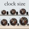 Marble-Patterned First-Class Wooden First-Class Wall Top-Grade Clock 10-24Inch First-Class Silent Top-Grade Wall Premium-Quality Clocks