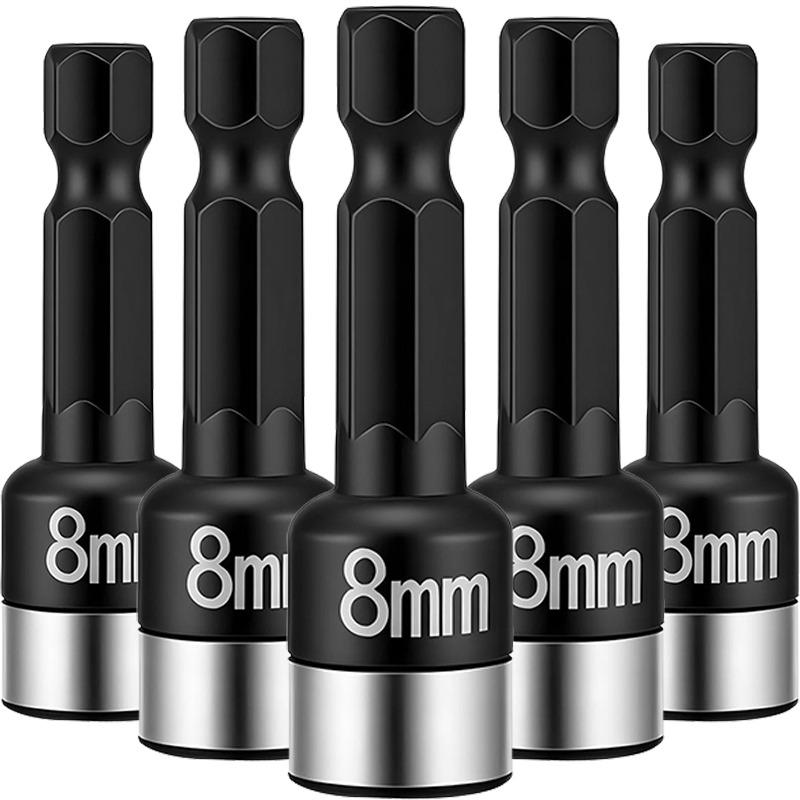 Stainless Steel Hexagonal Shank Socket Reducer Sleeve Wrench Adapter Spanner Power Drills Converter Ratchet Socket Batch Header