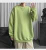 Men's Trendy Hong Kong Style Long-Sleeve Sweatshirt - Versatile, Loose-Fit Solid Color for Couples and Students, New Autumn Top