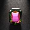 Adjustable Size Vintage Wedding Ring Rhinestone Crystal Large Crystal Ring