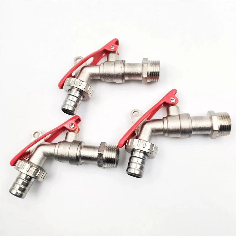 1/2 Inch Zinc Alloy Faucet Garden Bibcock Outdoor Lockable Water Tank Connector Industrial Home Irrigation Replacement Tool