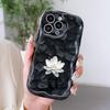 Kreslený vzor krémová textura pouzdro vlnitý okraj měkký silikonový kryt pouzdro na telefon pro OPPO Reno Realme OnePlus Vivo