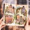 Beautiful Day Retro Window & Door Journal Stickers: Old Courtyard Series for Collage & Decoration