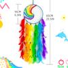 Traumfänger Handgefertigt Bunte Federn Windspiele Schlafzimmer Hängende Ornamente Wanddekoration Geburtstagsgeschenke Heimzubehör