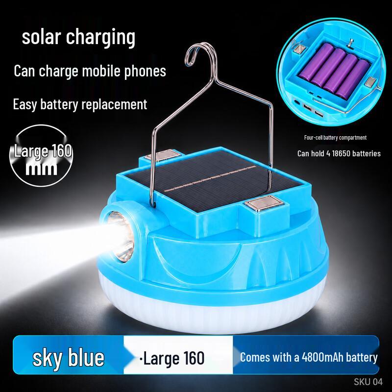 NuFeng Outdoor Camping Solar Flashlight
