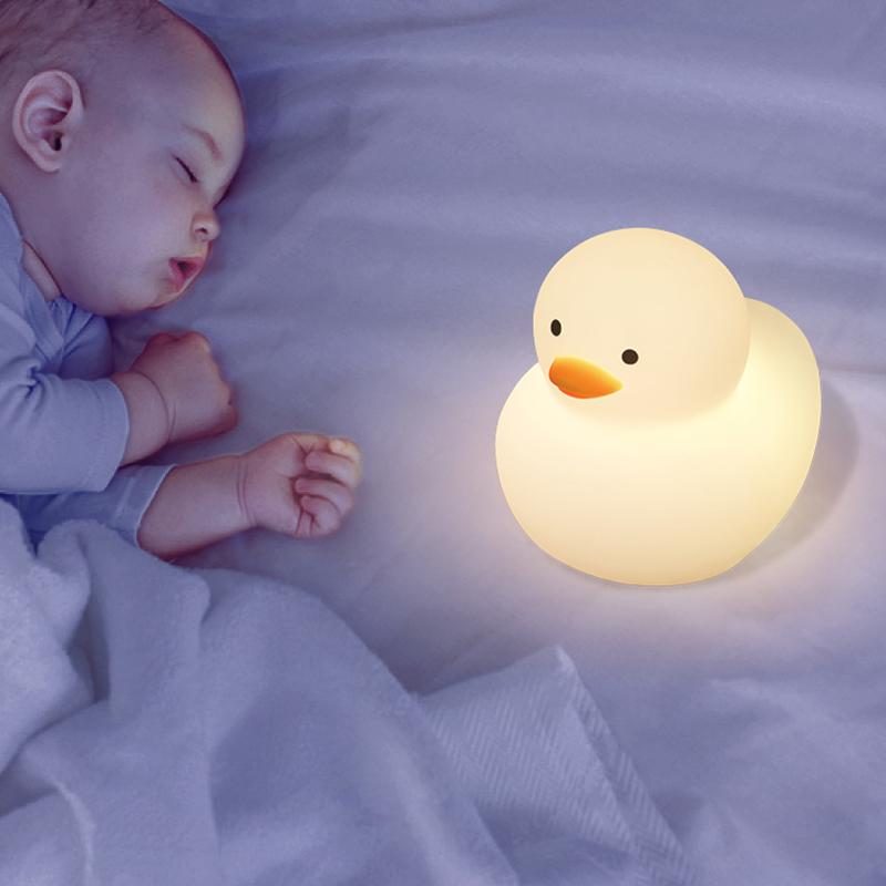 Mini Silicone Light Waterproof Bath Toy Light Bedroom Children's Sleep Light