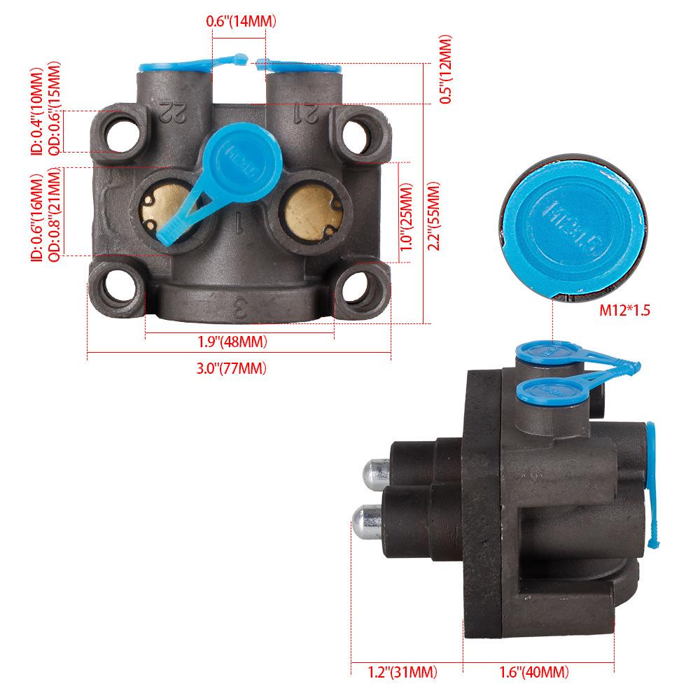Double H Valve for Mercedes-Benz Heavy Trucks 0012608457/SV3371/2316204/10337100