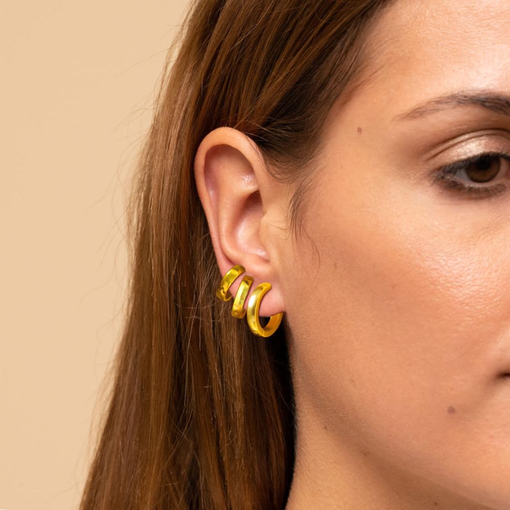 Dreiteiliges Set Ohrstecker für Damen, Hohl, Schleife, Blume, Herz, Edelstahl, Ohrstecker-Set, Großhandel Schmuck Geschenk