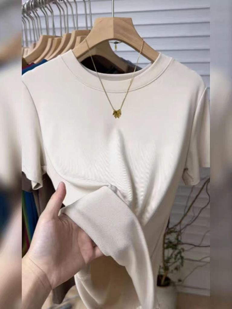 A6 High-Stretch Slim Fit T-Shirt, 92% Cotton, 8% Spandex