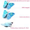 12Pcs 3D Double layer Butterfly Wall Sticker on the wall for Home Decor DIY Butterflies Fridge Magnet stickers Room Decoration