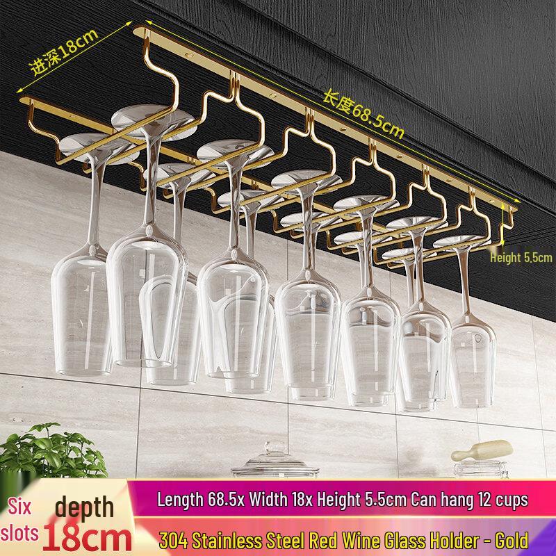 Aokewen European Style Stainless Steel Stemware Rack
