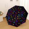 1 st Stjärnor Färgstarkt Mönster Paraplydesign Automatiskt Öppnings- och Stängningsparaply, Högkvalitativt Reseparaply, Lätt och Bärbart, -78