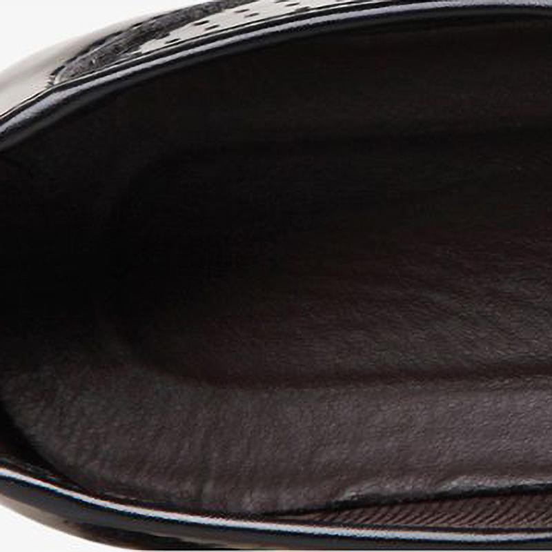 Men's Shoes Business High Gloss Patent Slip On Loafers Comfortable Casual Driving Boat Shoe Men