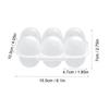 Clear Egg Protection Box 6 Grid Egg Holder Reusable Egg Carton with Egg Dispensers Egg Carriage for Refrigerator Camping Picnic