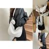 Elegant Retro Womens Tote Bag In Fashionable Black And Brown For Everyday Use