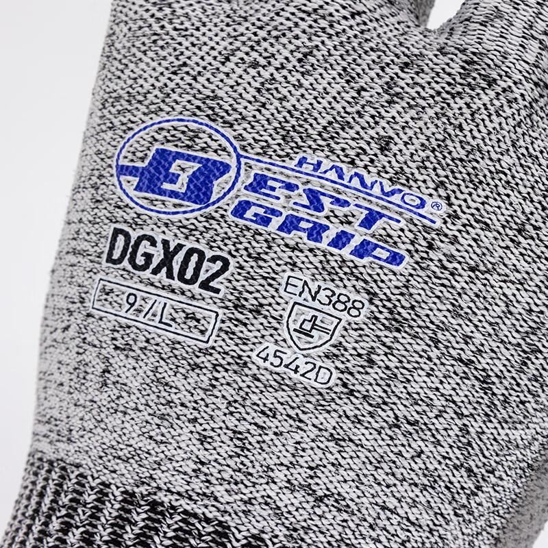 Level 5 PU Cut-Resistant Gloves, Steel Wire Anti-Cutting Anti-Puncture Non-Slip Wear-Resistant, for Woodworking