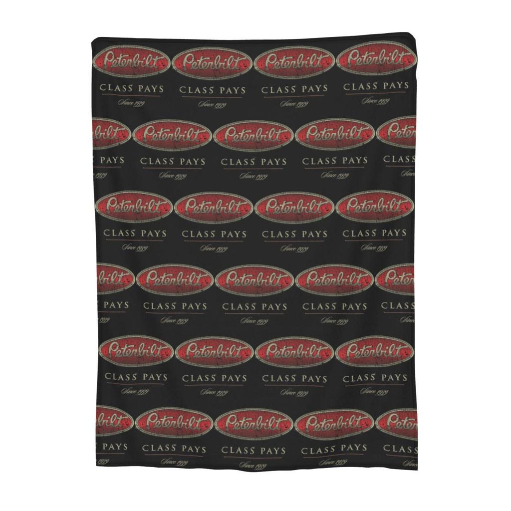 Peterbilt Class Pays Blanket Soft Warm Flannel Throw Blanket Bedspread for Bed Living room Picnic Travel Home Sofa