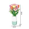 KNEW BUILT DIY Everlasting Flower Bouquet Building Block Toy-Endless Creativity in AssemblingGirls' FavoriteSpace Adornment