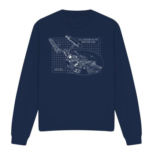 Star Trek Unisex Adult Enterprise Print Sweatshirt