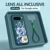 Custodia con Laccetto Piccolo Motivo Floreale Per Google Pixel 10 Pro XL Per Google 9A 9 8 7 Pro 8A 7A Bumper Antiurto Copertura con Laccetto da Polso
