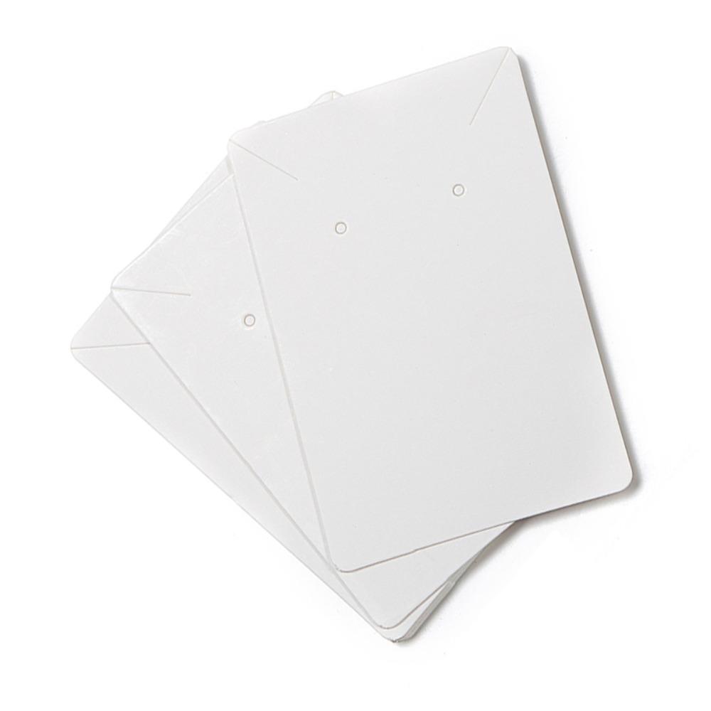 100pcs White Earring Cards Black Blank Jewelry Card Kraft Paper Jewelry Card Selling Jewelry