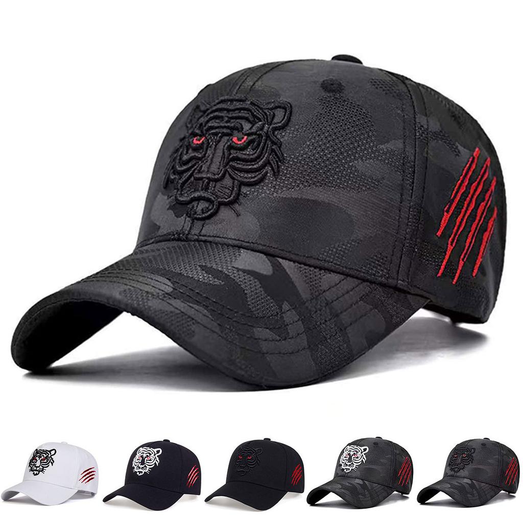 Tiger Embroidery Baseball Cap Men Women Hip Hop Trucker Caps Unisex Snapback Hat
