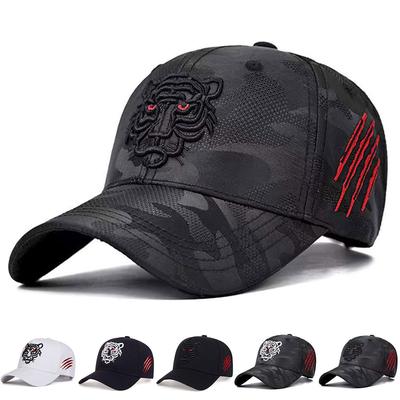 Tiger-Stickerei Baseballkappe Herren Damen Hip Hop Trucker Caps Unisex Snapback Hut