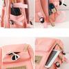 4pcs/set Backpack Female Junior High School Large Capacity High School College Style Schoolbag Outdoor anti backpack
