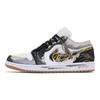 Jordan Air Jordan 1 Lucifer Abrasion Resistant Abrasion Resistant Low top Vintage Basketball Shoes Men's Black Gold 553558-146(Team740-)