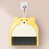 Small Broom Dustpan Set Cartoon Teddy Bear Household Desktop Garbage Shovel Small Dustpan Mini Foldable