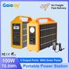 Stație de Alimentare Portabilă Gaiaray 100W 110V/220V Generator Solar Power Bank de Urgență 76.8Wh LED Cu Panou Solar Pentru Camping Casă
