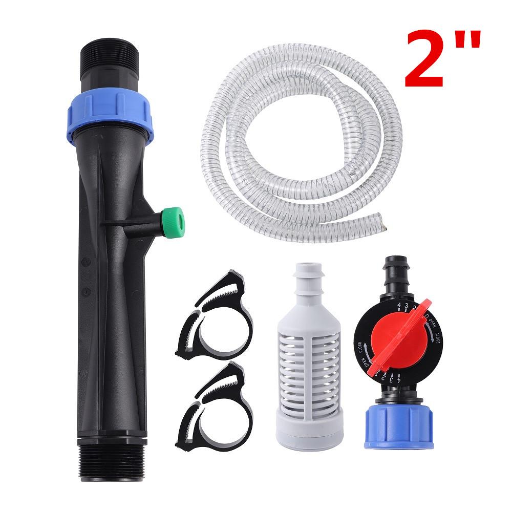 Large Suction 1"/1.5"/2" Male Thread Venturi Fertilization Kit Automatic Fertilizer Injector Drip Sprinkler Irrigation Fittings