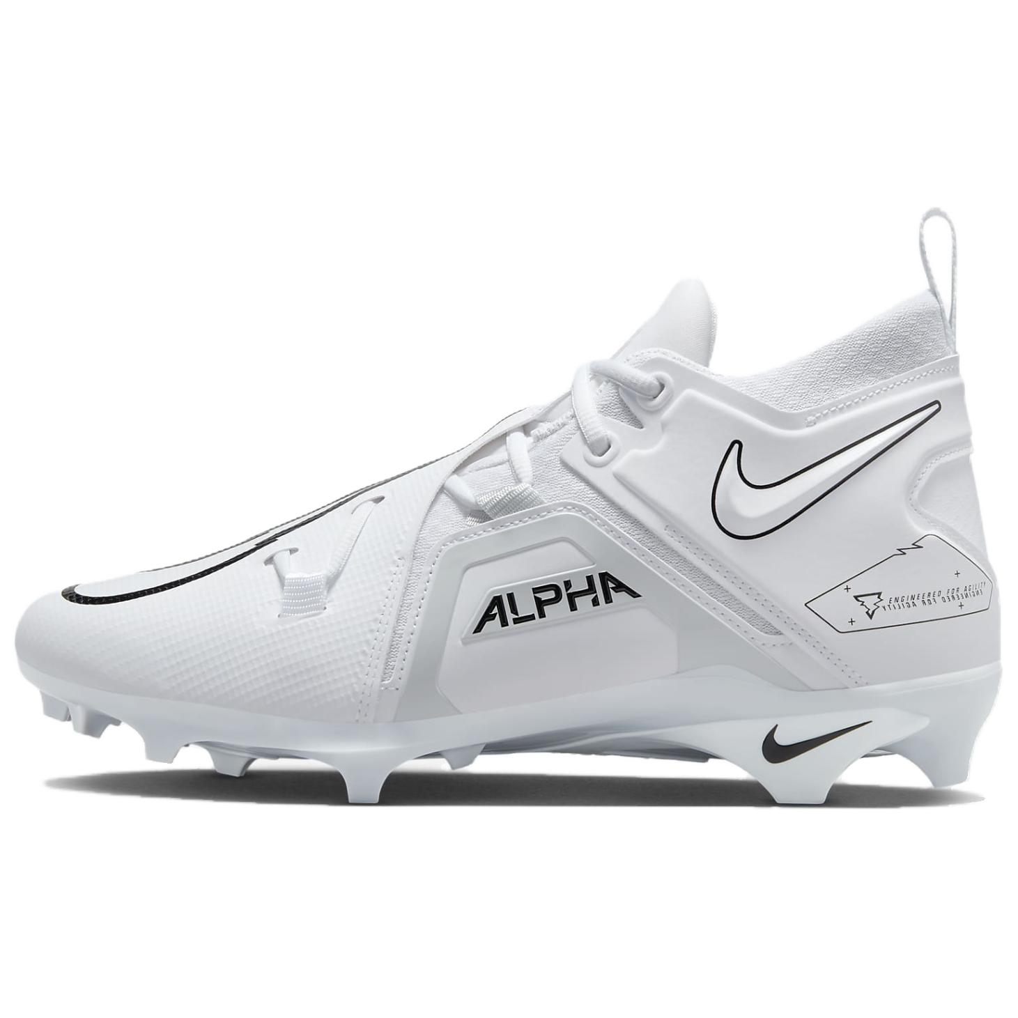 

Nike Alpha Menace Pro 3 белые черные мужские кроссовки Pure-Platinum CT6649-109 45