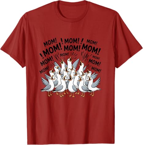 2026 New Fashion Mothers Day Novelty TShirt Gift Funny Bird Mom Seagull Funny Mama Seagulls Ocean Graphic Aesthetic Clothes S