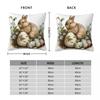 Easter Rabbit Egg Pillow Cover Cute Animal Fashion Pillow Case For Sofa Bedroom Home Decor Cushion Cover Soft Pillowcases Gift