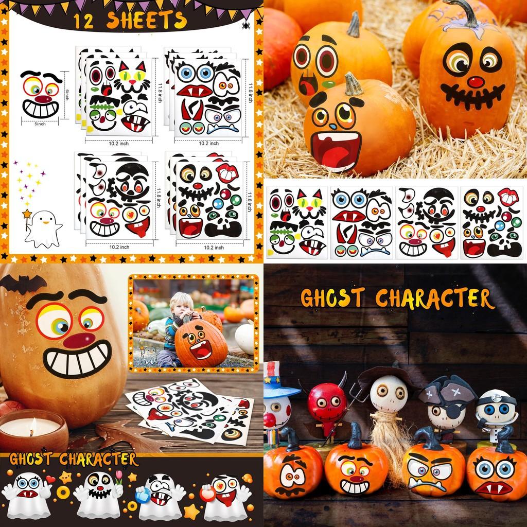 Trend National Charming Diy Pumpkin Stickers For Halloween Party And Crafting Fun