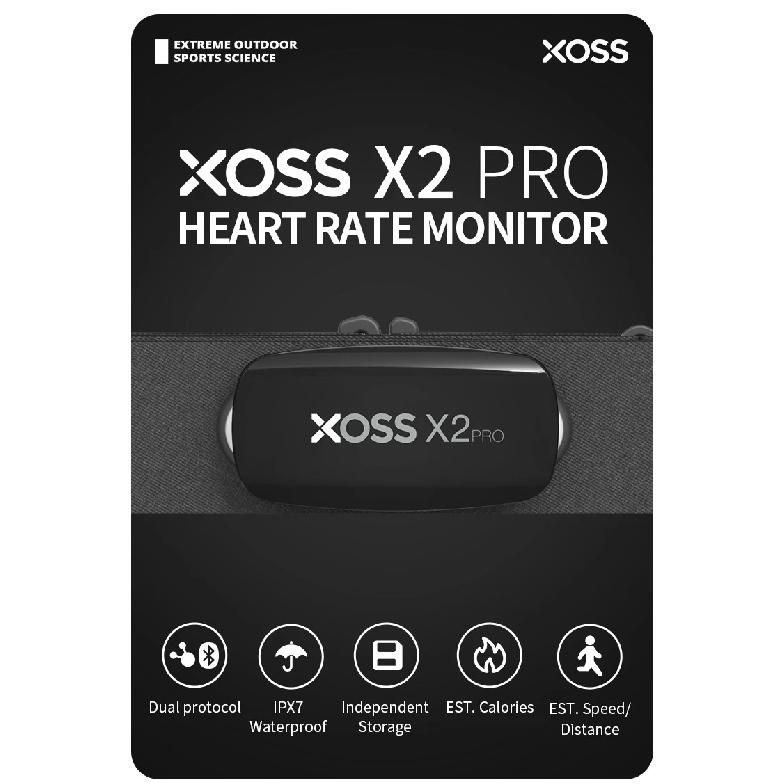 XOSS X2 Pro Heart Rate Sensor Independent Record Chest Strap HRM Monitor Bluetooth ANT+ Health Fitness Smart Bicycle Sensor