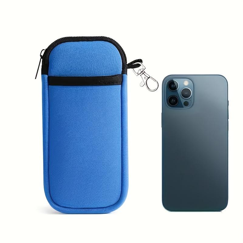 1pc Portable Glasses Protective Case, Glasses Bag Portable Mobile Phone Storage Bag Diving Coin Purse Double Pocket Storage Bag Storage Bag