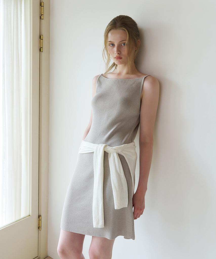 Retera Two-Way Slim Sleeveless Knit Dress