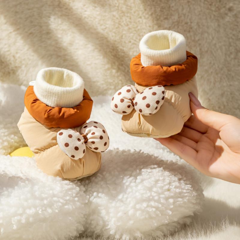 Warm First Walker Fashion Casual Baby Shoes Cartoon Cute Baby Girl Shoe Comfort Soft Soled Boy Shoe Versatile Trendy Cotton Shoe