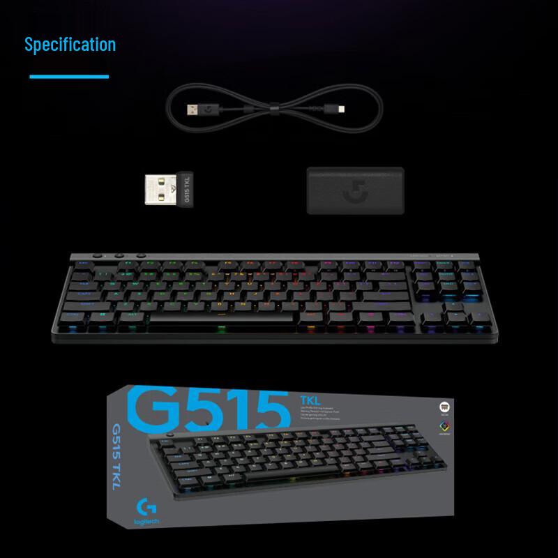 Logitech G G515 TKL Tri-Mode Wireless Mechanical Gaming Keyboard
