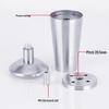 Adjustable Stainless Steel Cup Feet for Cabinets, Coffee Tables, Sofas, and Bathroom Cabinets