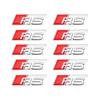 2026 2/5/10Pcs Car RS Sline Badge Steering Wheel Sticker Accessories for S1 Sline C7 A1 Q2 Q3 A4 B7 B8 B9 A3 8P 8V 8L A5 A6 C6 C5 2x