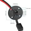 2PCS SAE Power Socket Sidewall Port Quick Connect Solar Panel Mount Connector